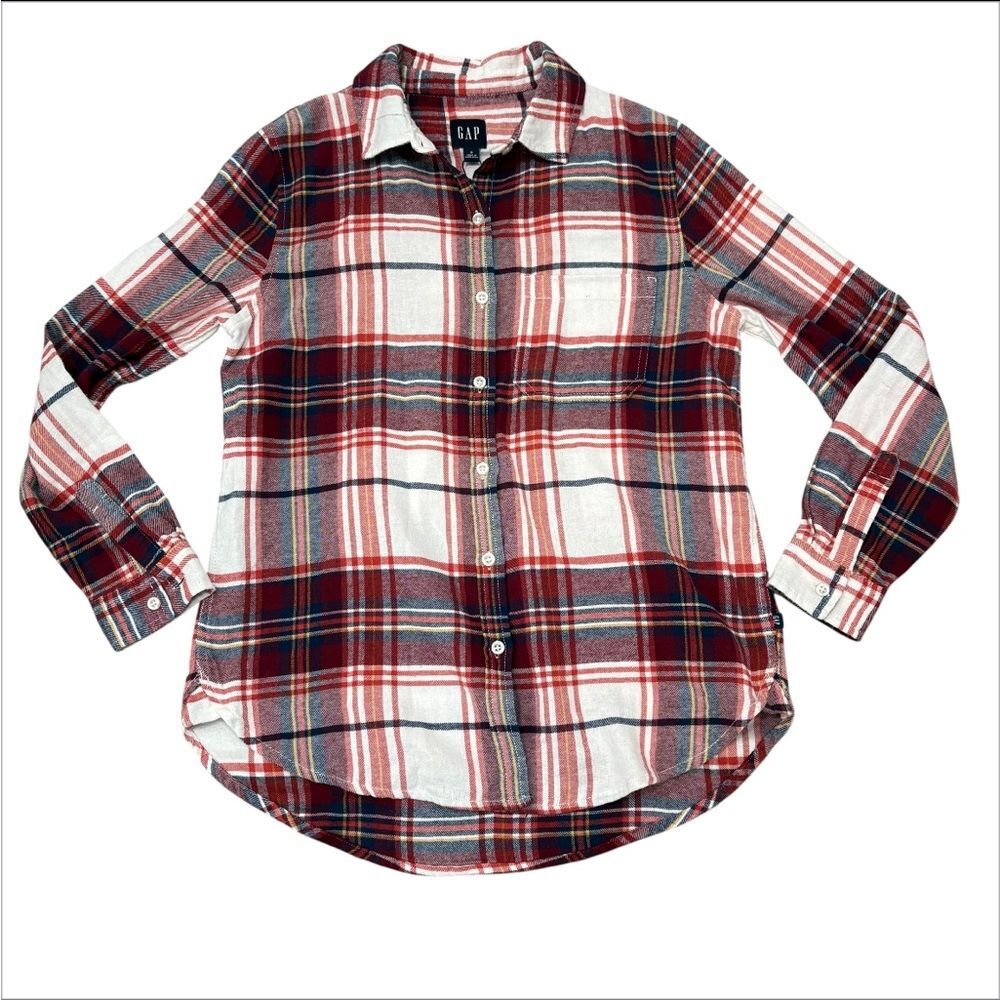 NWT GAP Plaid Boyfriend Flannel Size Small
